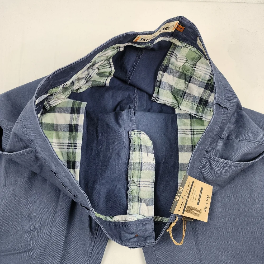 Tailor Vintage Pants Mens 38x30 Connecticut Originals Classic Vintage Indigo NWT - Picture 6 of 13